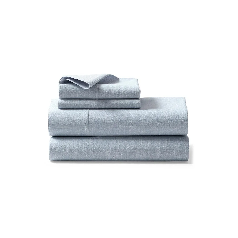 Ralph Lauren Flat Sheet Workshirt Chambray Size King NEW